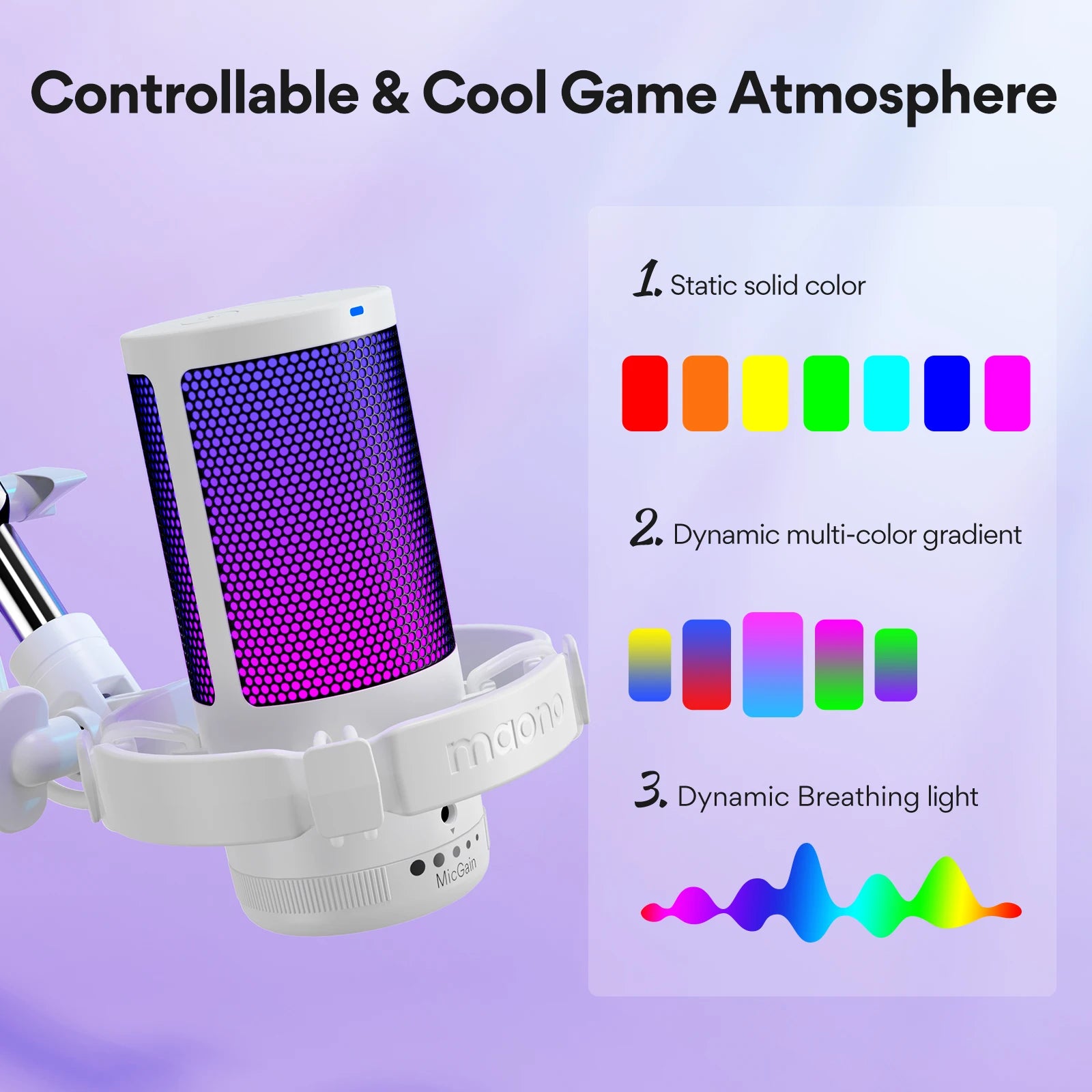 Microphone USB Maono Gamerwave