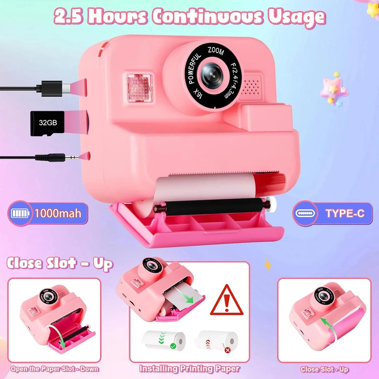 appareil photo instantané enfant