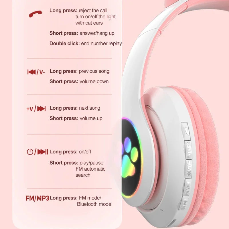 casque audio sans fil Bluetooth pour enfant