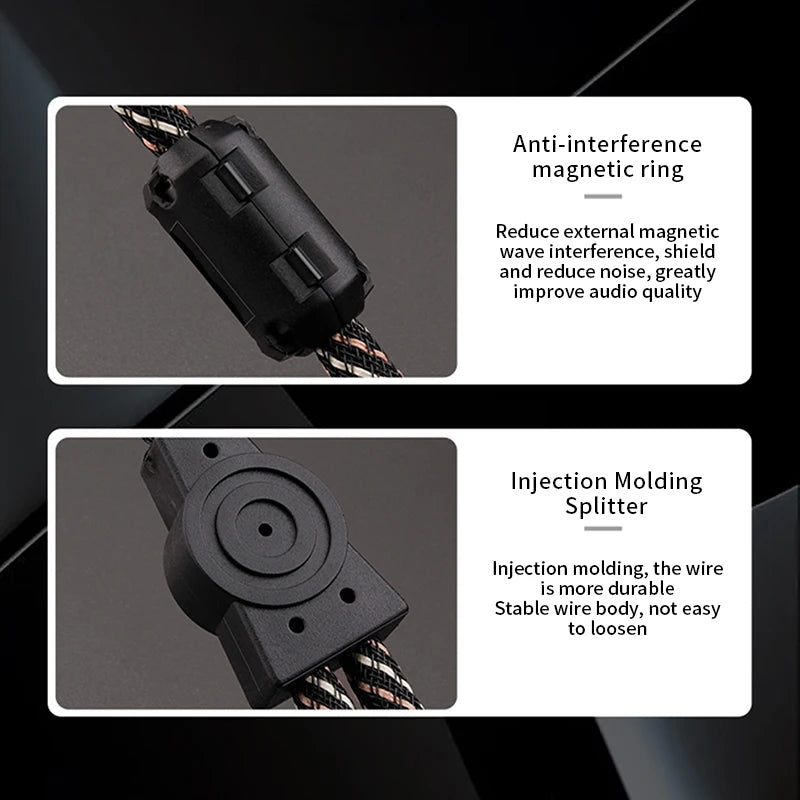 Câble AUDIO XLR YYAUDIO 1 XLR femelle vers 2 XLR mâles