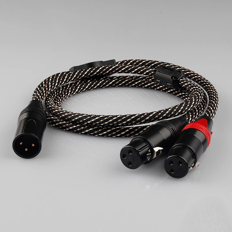 Câble AUDIO XLR YYAUDIO 1 XLR femelle vers 2 XLR mâles