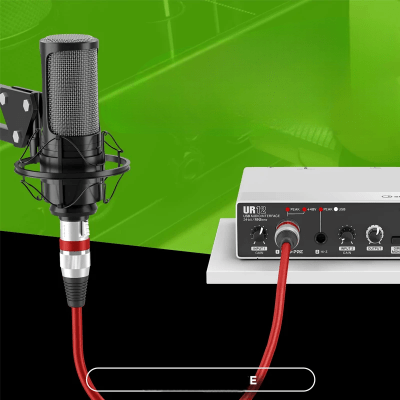 Cable XLR Male Femelle - MicrophoneExtensionCable™ - Rouge - Euromédia