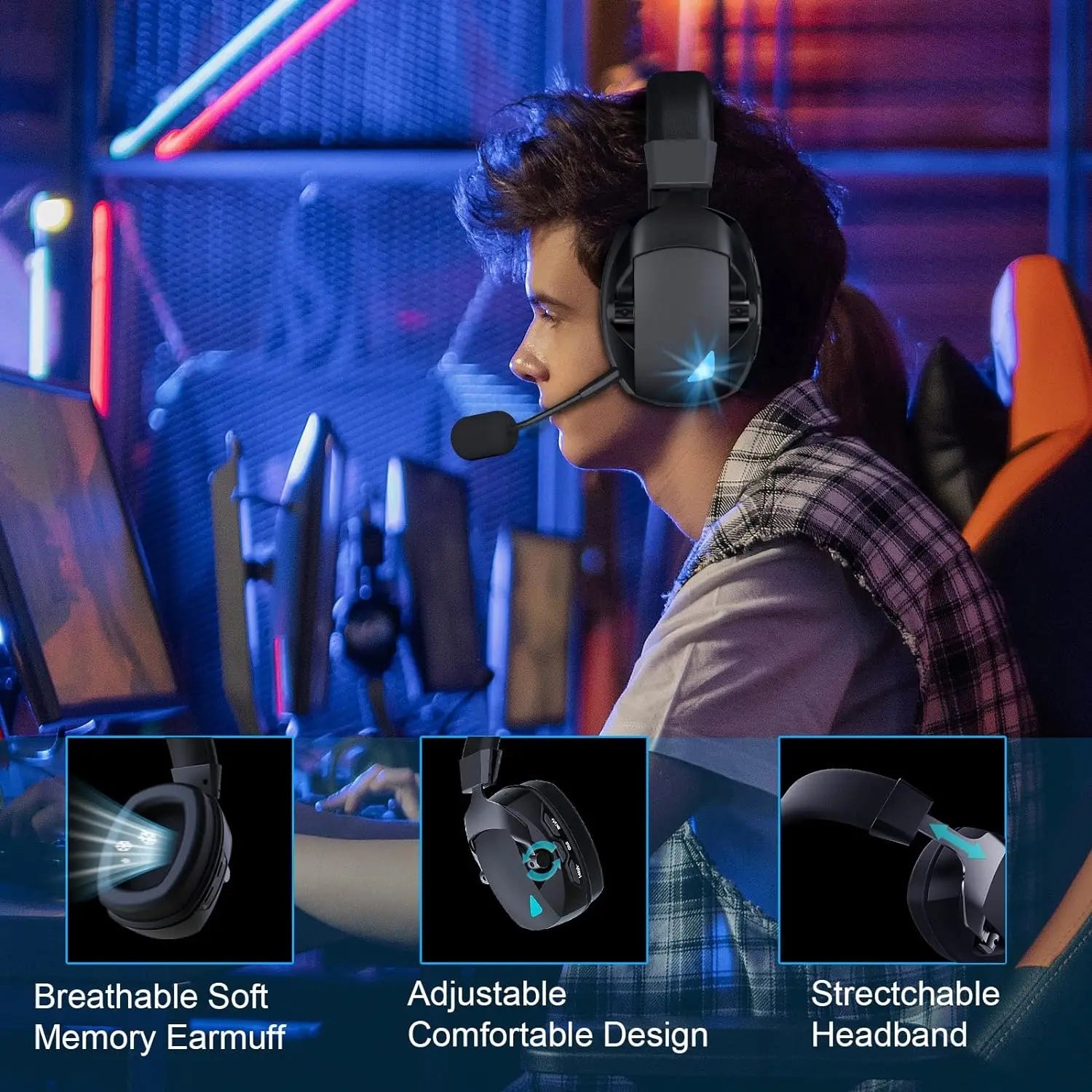 Casque Audio Sans Fil 3 - en - 1 | SoundMaster | UltraBass - Euroshopmédia