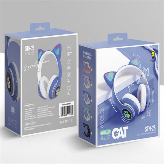 Casque Bluetooth - MeowTune™ - Bleu - Euromédia