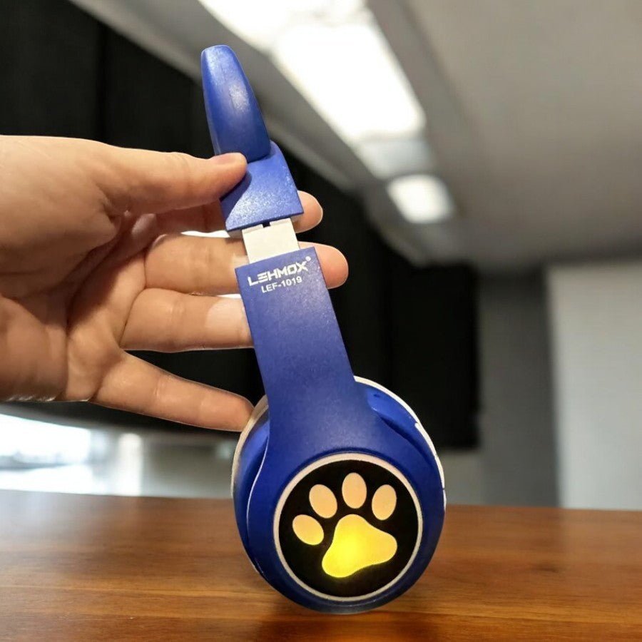 Casque Bluetooth - MeowTune™ - Bleu - Euromédia