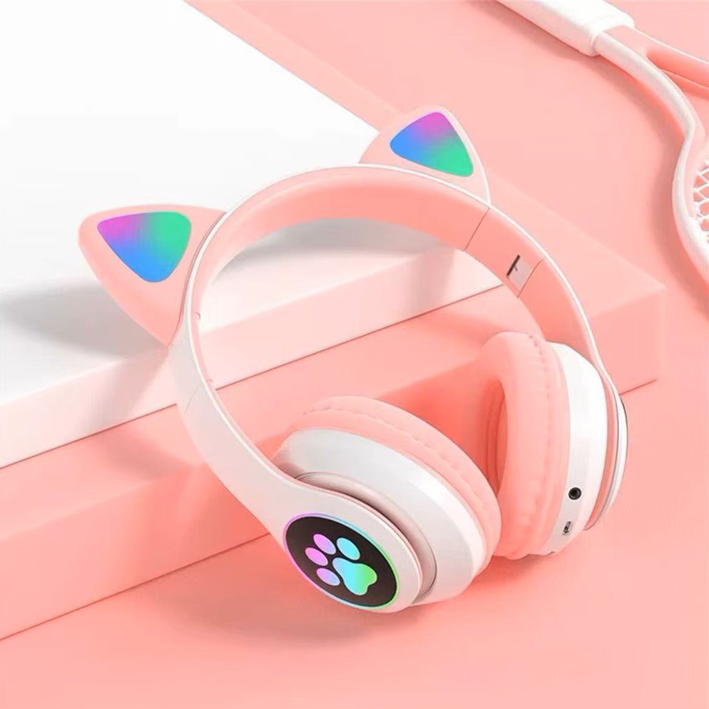 Casque Bluetooth - MeowTune™ - Rose - Euromédia
