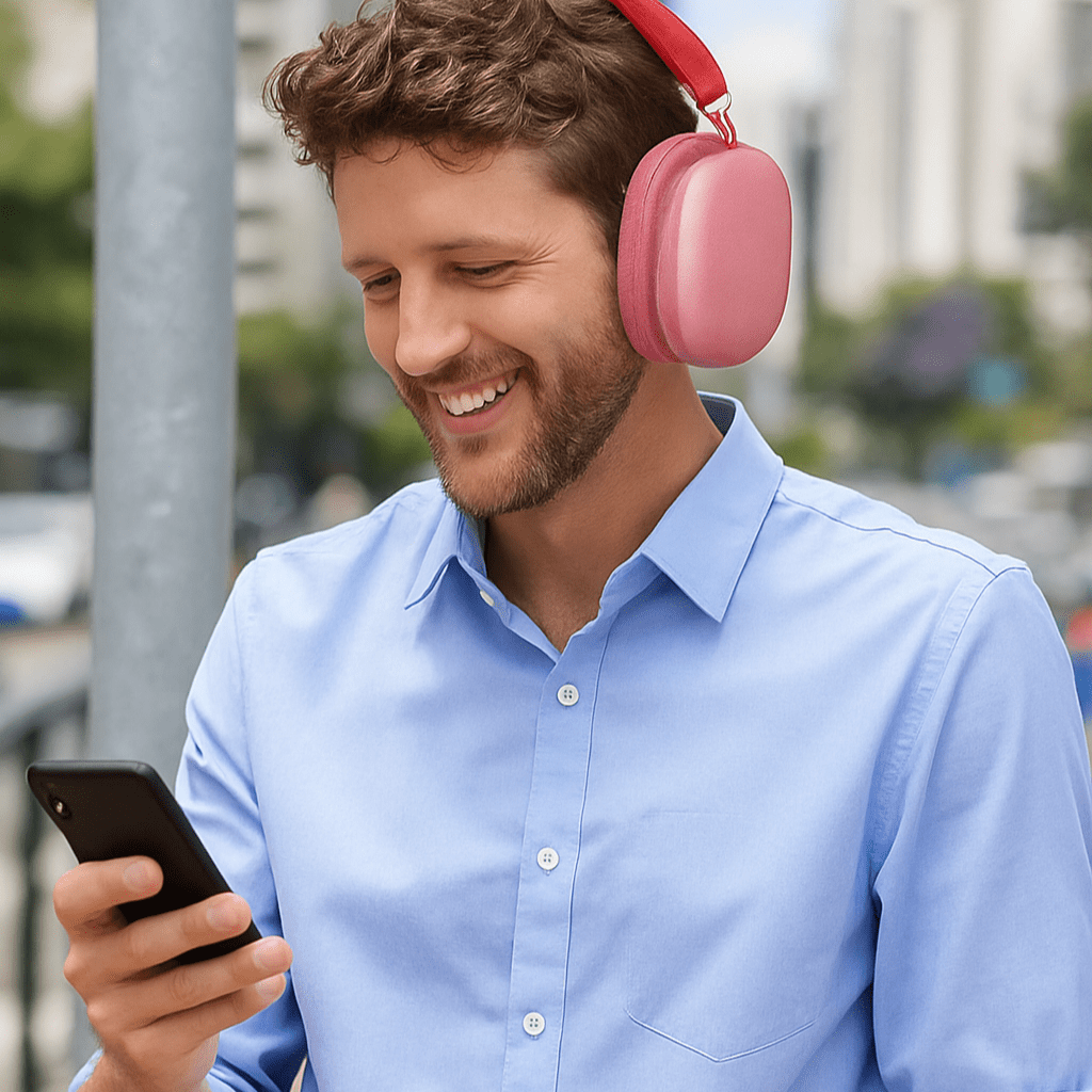 Casque Sans Fil - AirPulse™ - Rose - Euromédia
