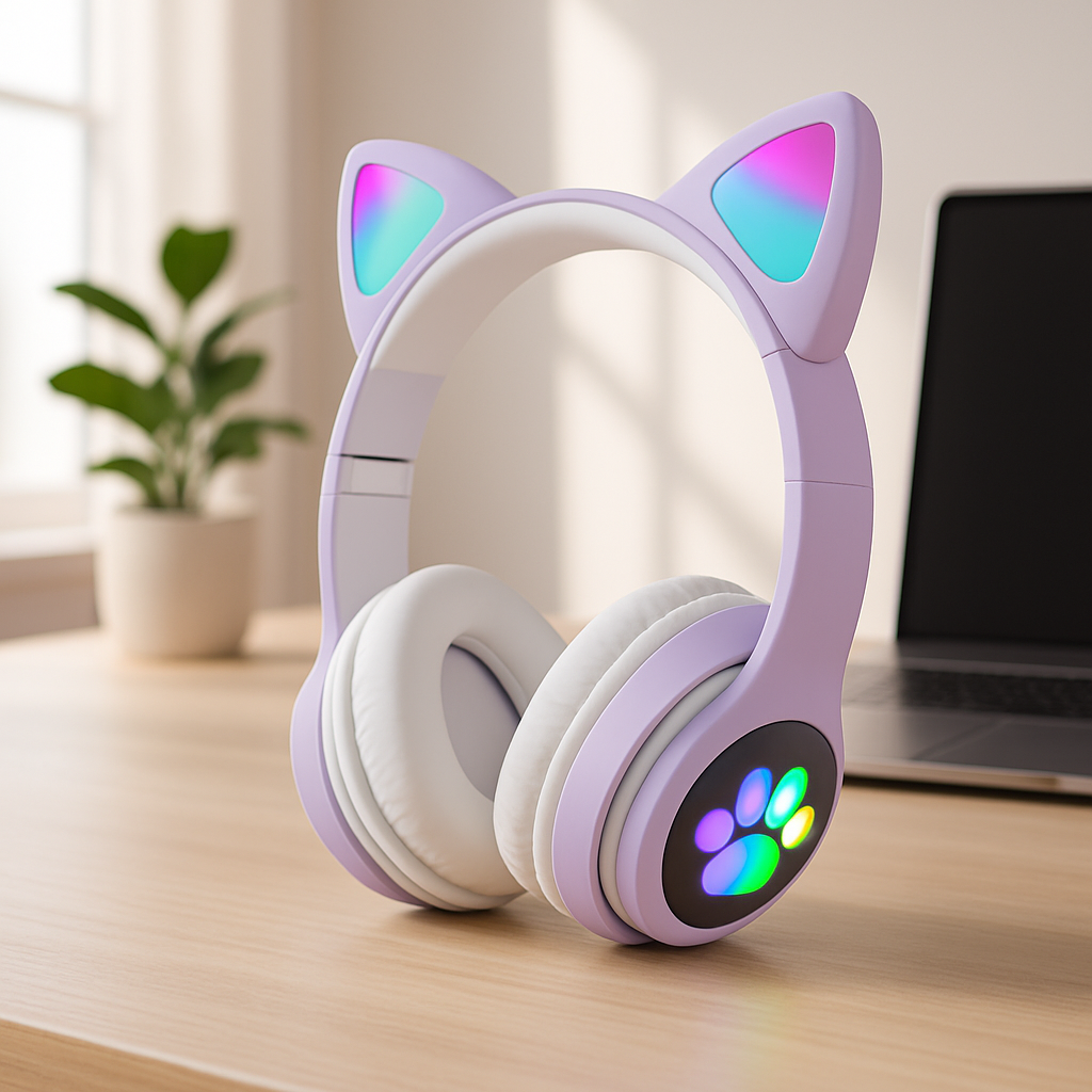 Casque Bluetooth - MeowTune™ - Rose
