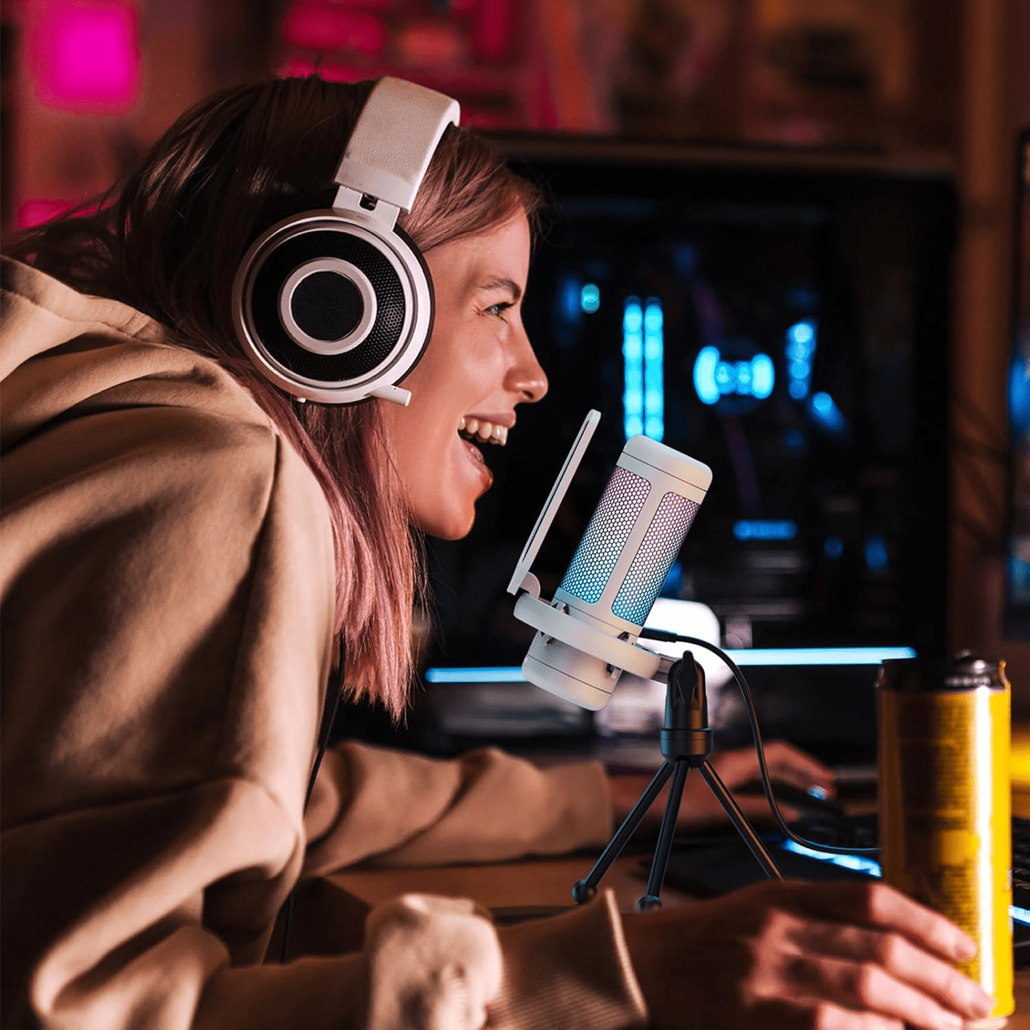 Microphone - GamingMicrophone™ - Blanc - Euromédia