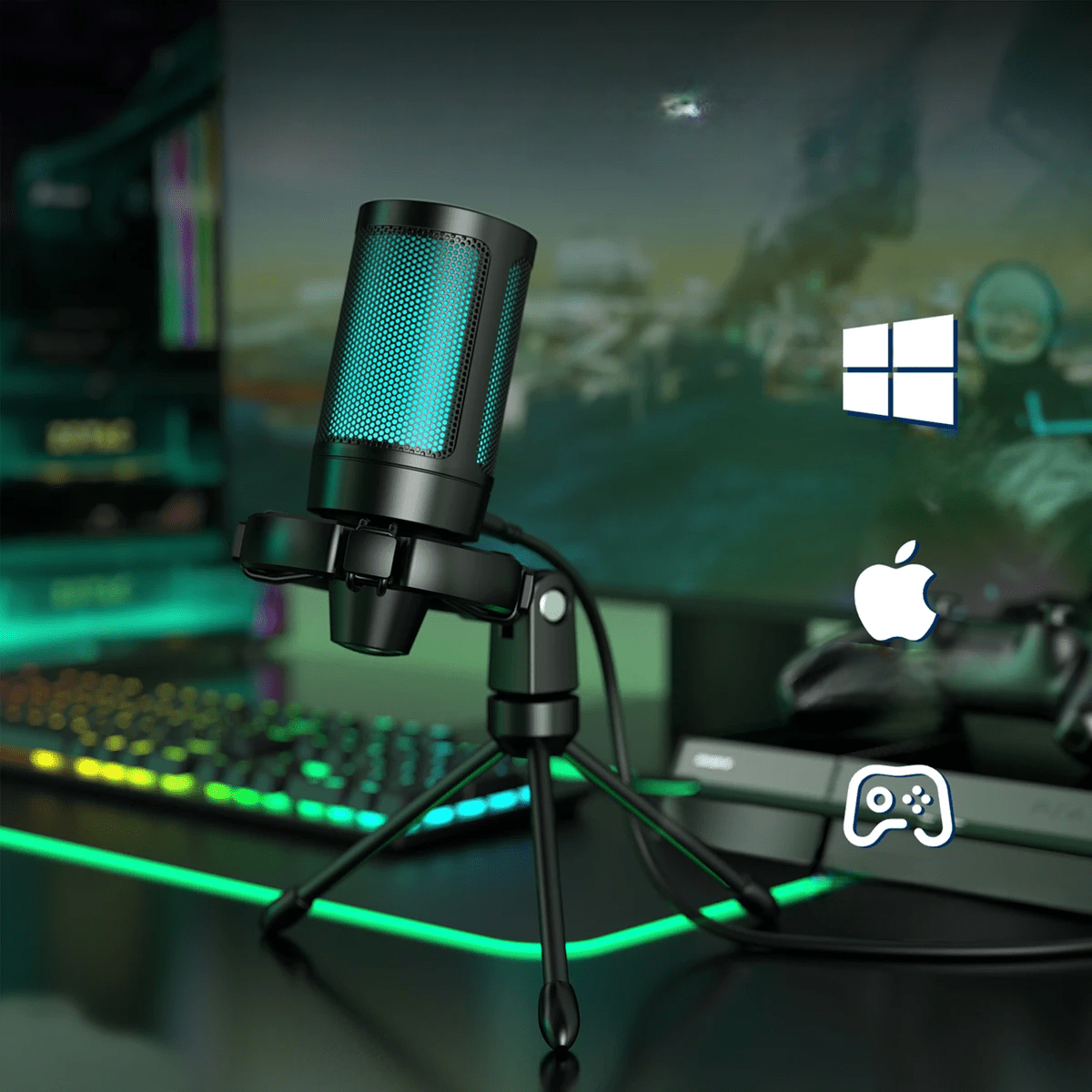 Microphone - GamingMicrophone™ - Noir - Euromédia