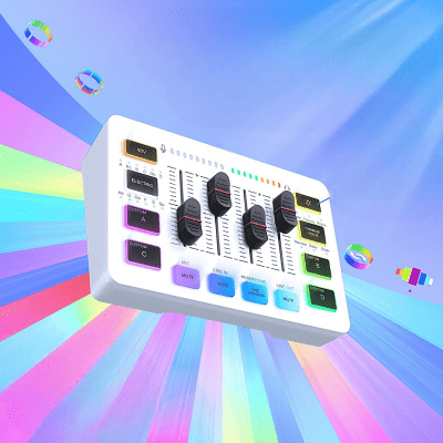 Tables de mixage - GamingAudioMixer™ - Blanc - Euromédia