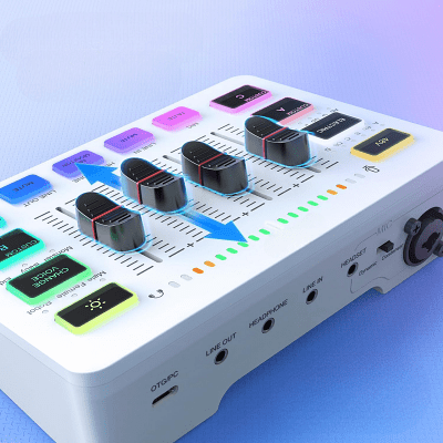 Tables de mixage - GamingAudioMixer™ - Blanc - Euromédia
