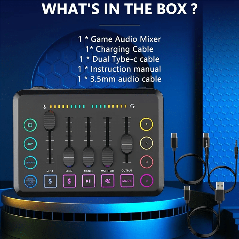 Tables de mixage GamingAudioMixer: | Pro Stream - Euroshopmédia