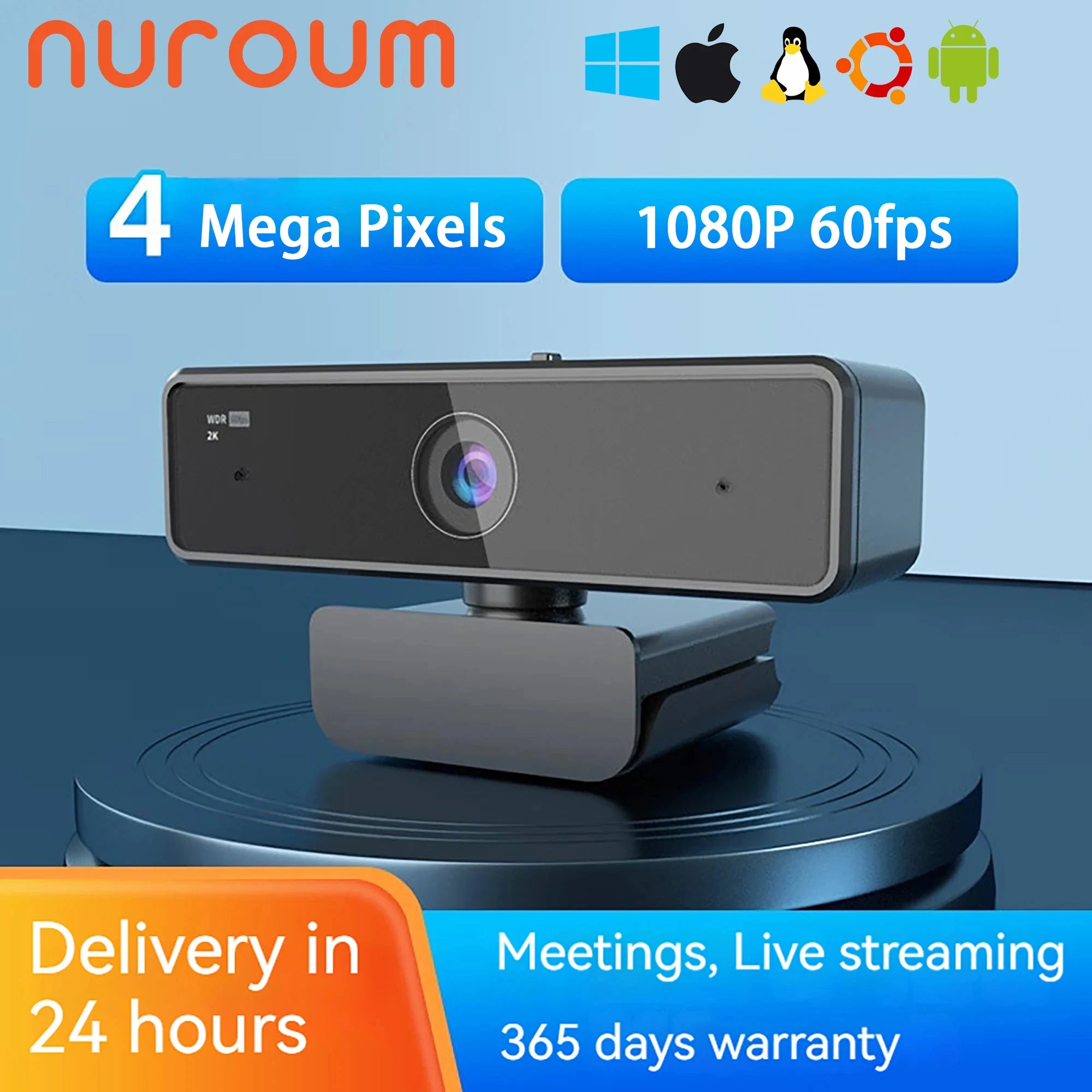 webcam USB 2K haute qualité 1080p