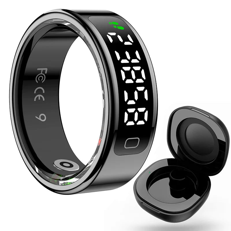 Bague Connectée Smart Ring R11C | Écran Tactile Geste Cardiaque Sommeil | Euroshopmédia