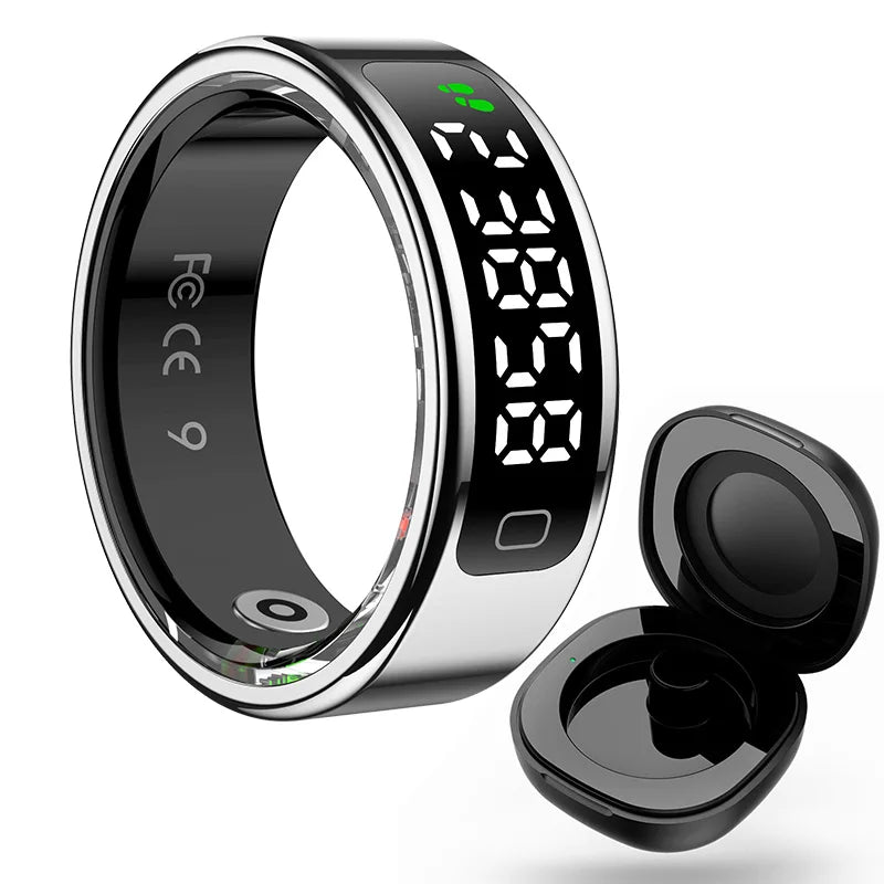 Bague Connectée Smart Ring R11C | Écran Tactile Geste Cardiaque Sommeil | Euroshopmédia