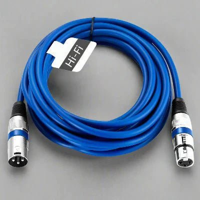 Cable XLR Male Femelle - MicrophoneExtensionCable™ - Bleu - Euromédia