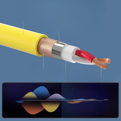 Cable XLR Male Femelle - MicrophoneExtensionCable™ - Jaune - Euromédia