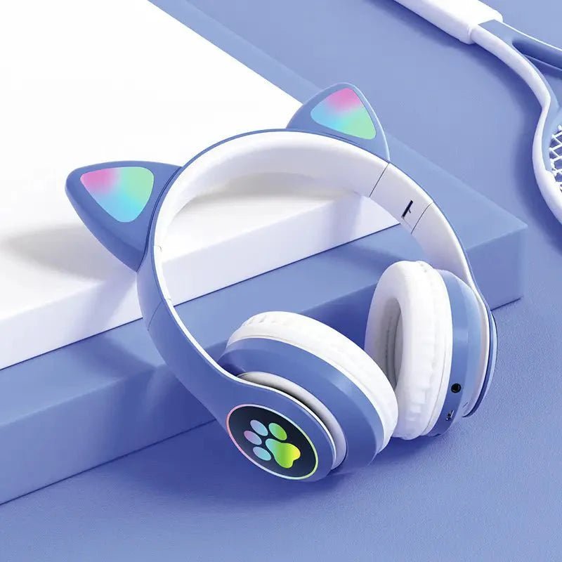 Casque Bluetooth - MeowTune™ - Bleu - Euromédia