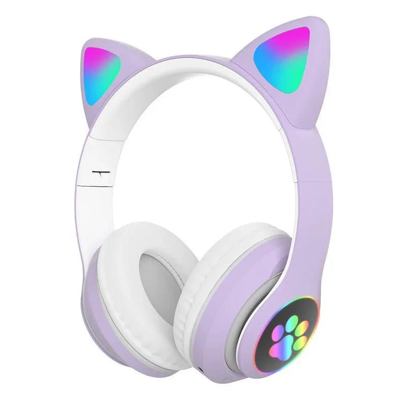 Casque Bluetooth - MeowTune™ - Mauve - Euromédia