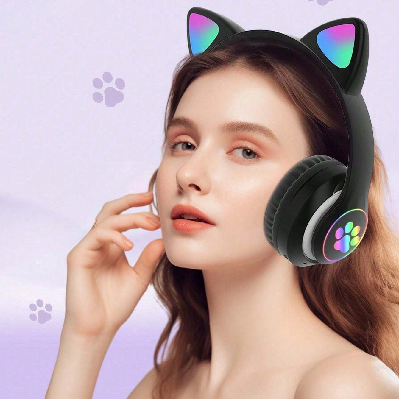 Casque Bluetooth - MeowTune™ - Noir - Euromédia