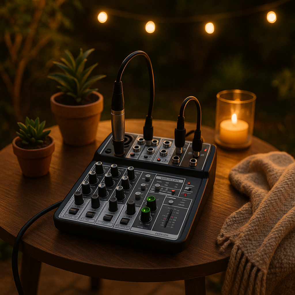 table de mixage 4 canaux pour le studio