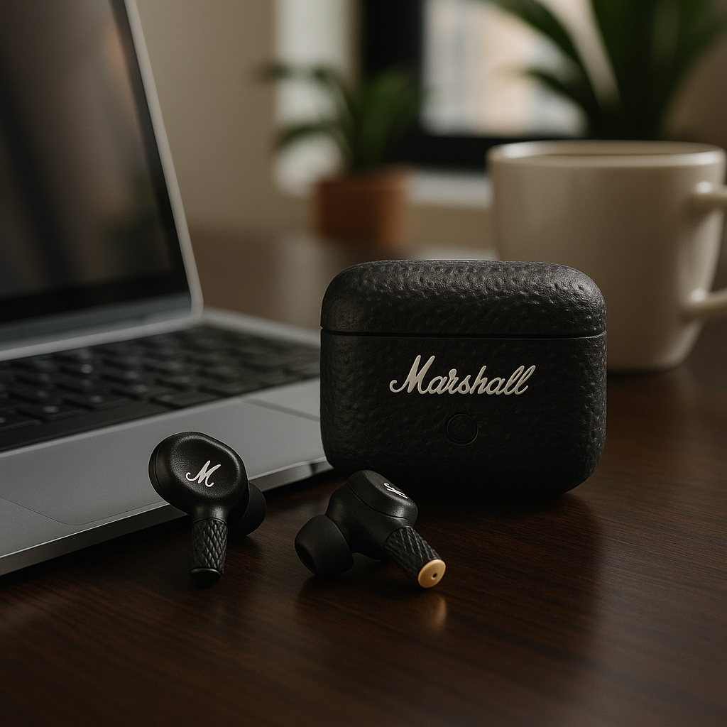 Écouteurs Sans Fil Marshall MOTIF II ANC | Bluetooth 5.2 Réduction de Bruit | Euroshopmédia