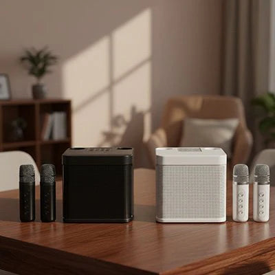 Micro Karaoke Bluetooth Premium - Sans Fil avec Haut-Parleur Intégré